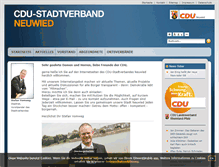 Tablet Screenshot of cdu-neuwied.de